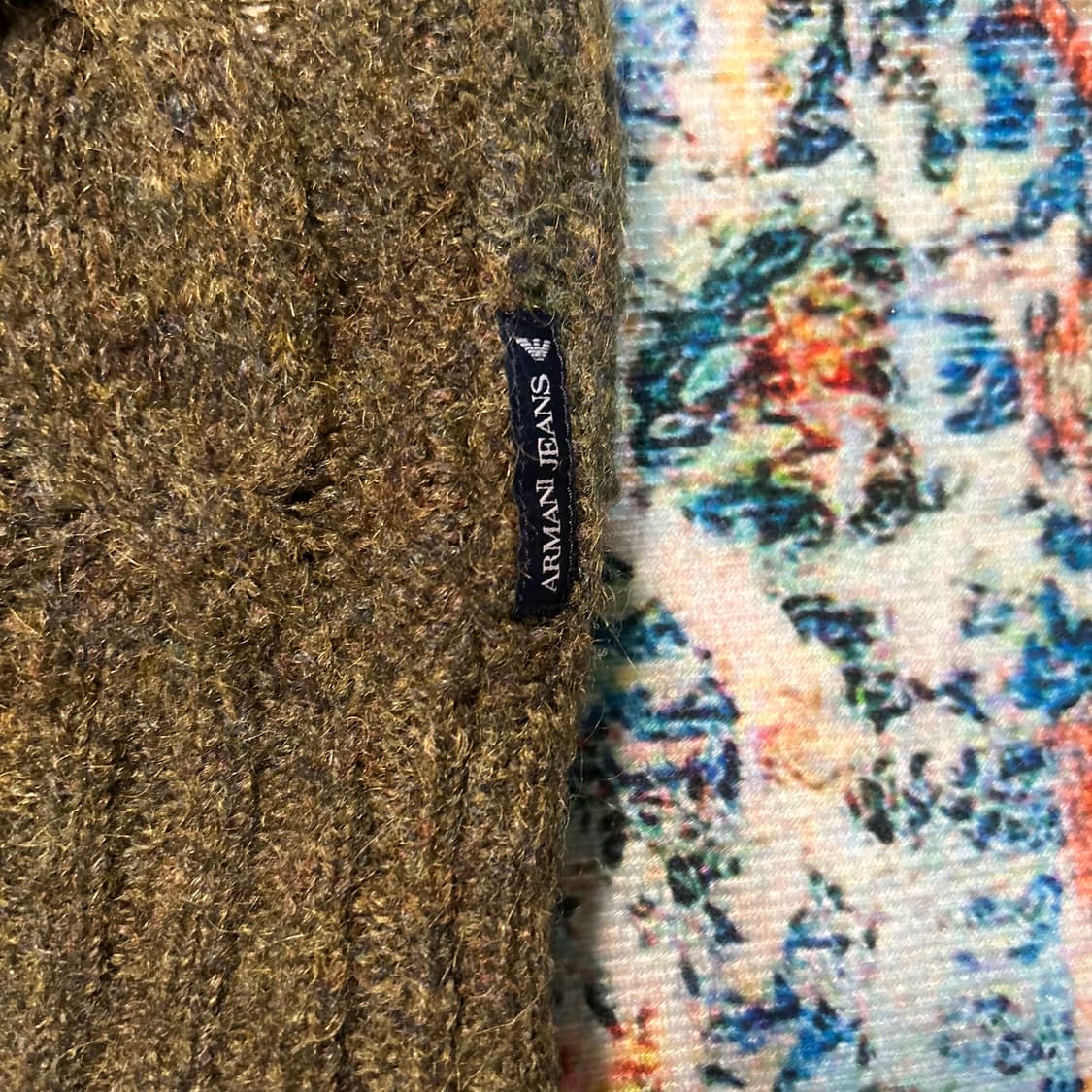 [XL] 아르마니 진 모헤어 케이블 니트 상품이미지3