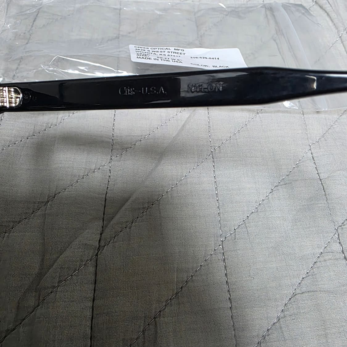 [50-21] 빈티지 크리스 옵티컬 얀크 YANK 블랙 안경테 2 상품이미지5