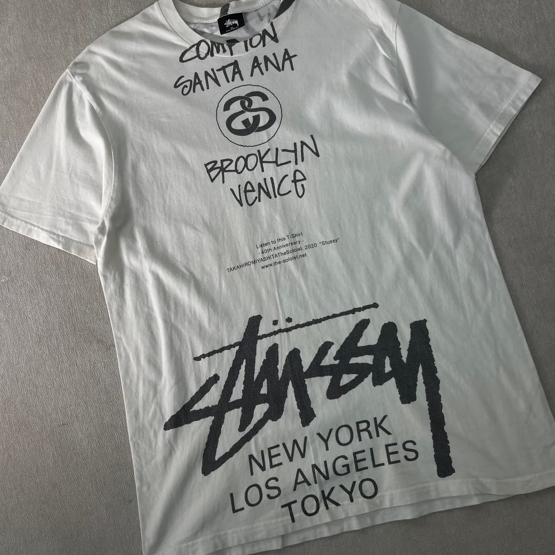 105 스투시 X 타카히로미야시타 솔로이스트 월드투어 반팔 티셔츠 상품이미지3
