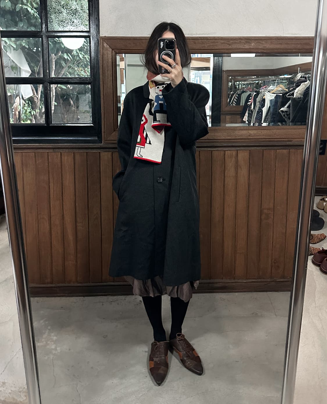 VIVIENNE WESTWOOD graphic wool muffler 상품이미지4