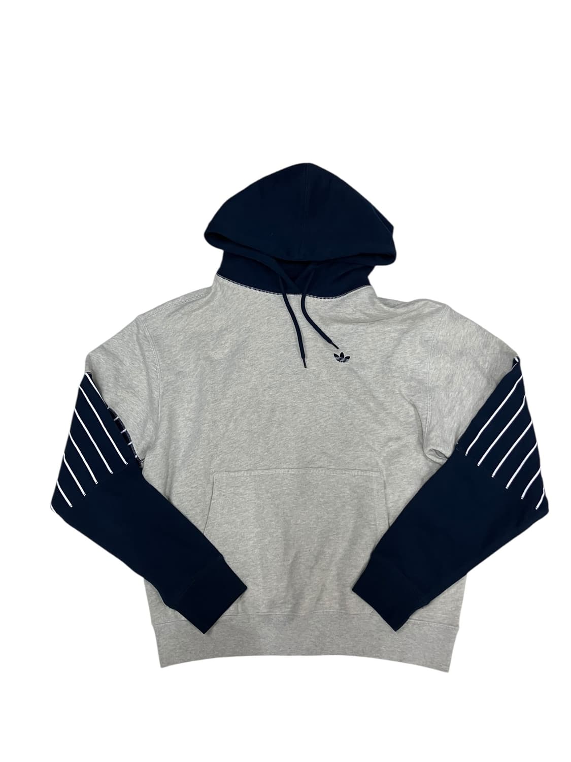 아디다스 배색 스트라이프 포인트 후드티 L 상품이미지2