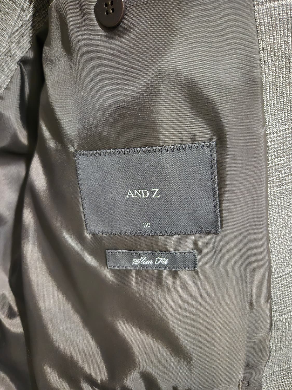 [ANDZ] 블레이저 라이트그레이 체크 상품이미지3