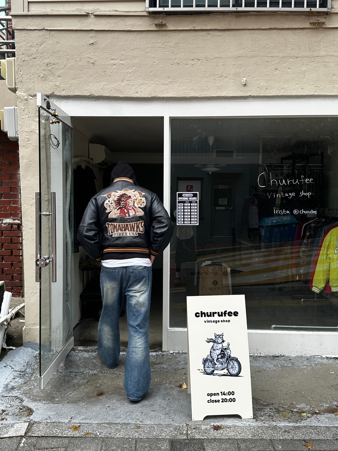 아비렉스 토마호크 레더 바시티 자켓 상품이미지2