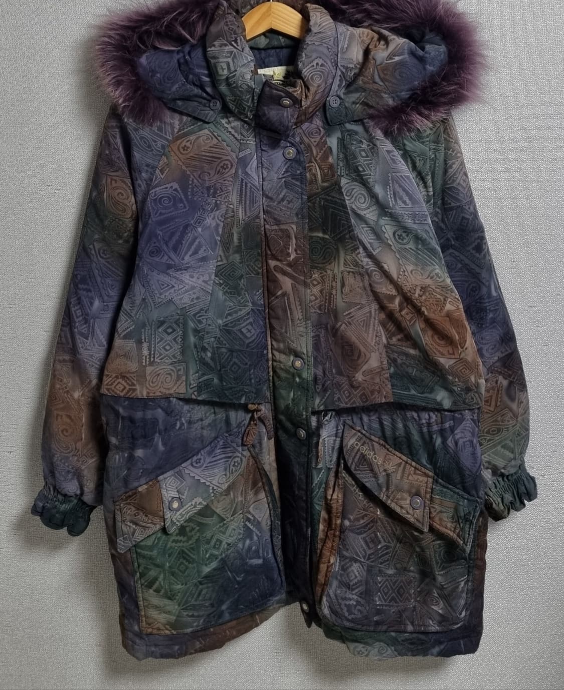 오버핏 L ) 아디다스 빈티지 구스다운 패딩 희귀매물 유일매물 상품이미지1