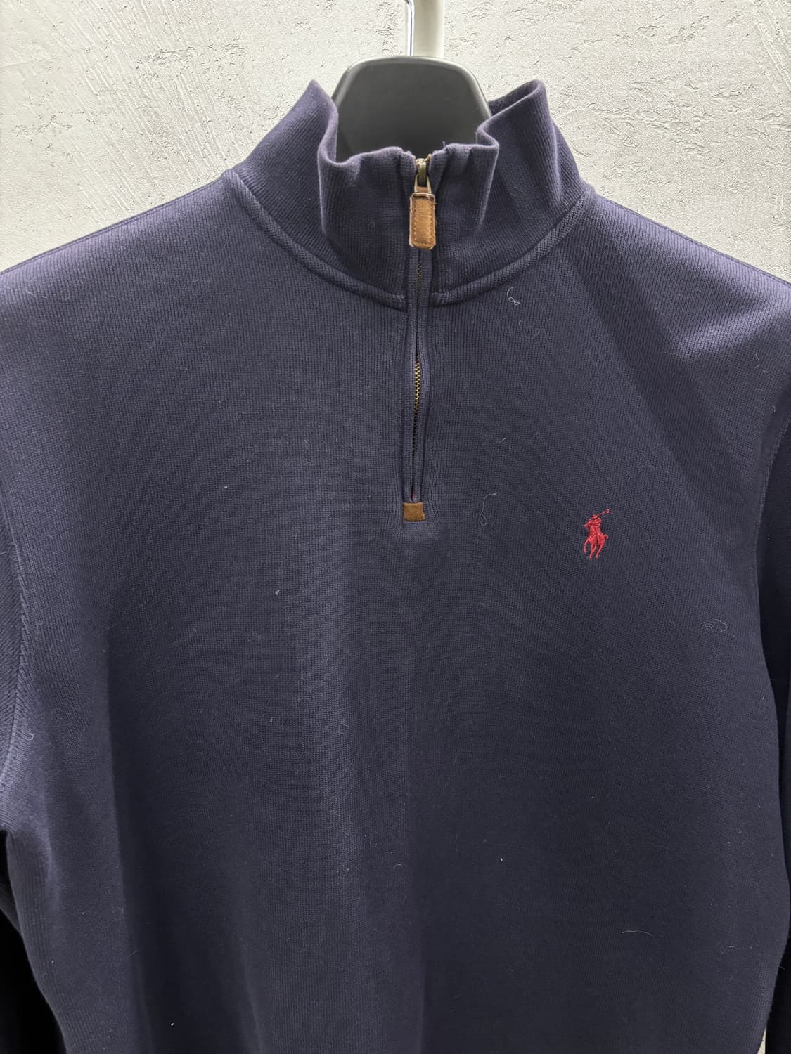 폴로 랄프로렌 네이비 반집업 니트 M 상품이미지3