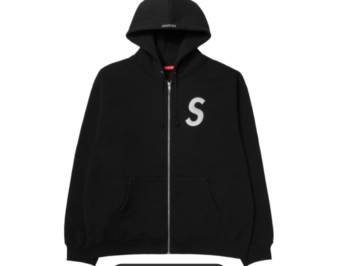 슈프림 S로고 후드집업 XL 사이즈 상품이미지1