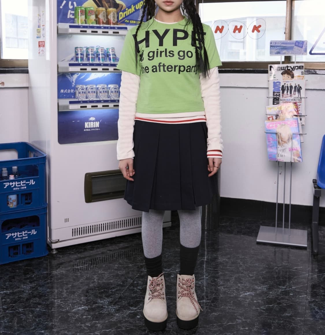 Hype People Waffle Layered Longsleeve 상품이미지2