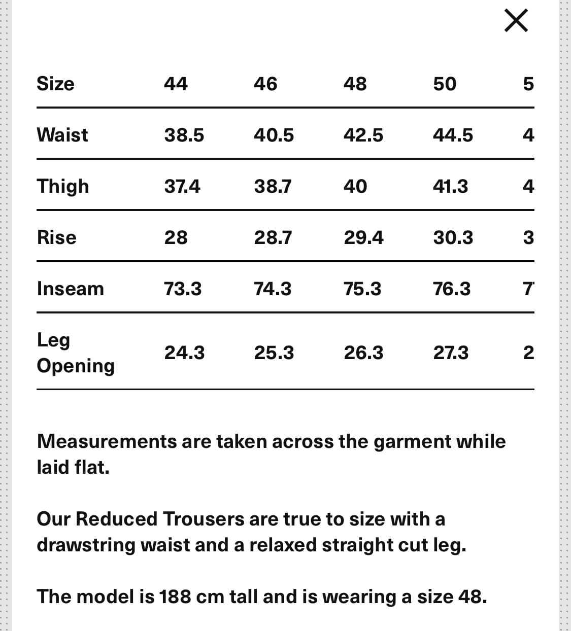 아워레가시 리듀스드 트라우져 코튼 실크 상품이미지6