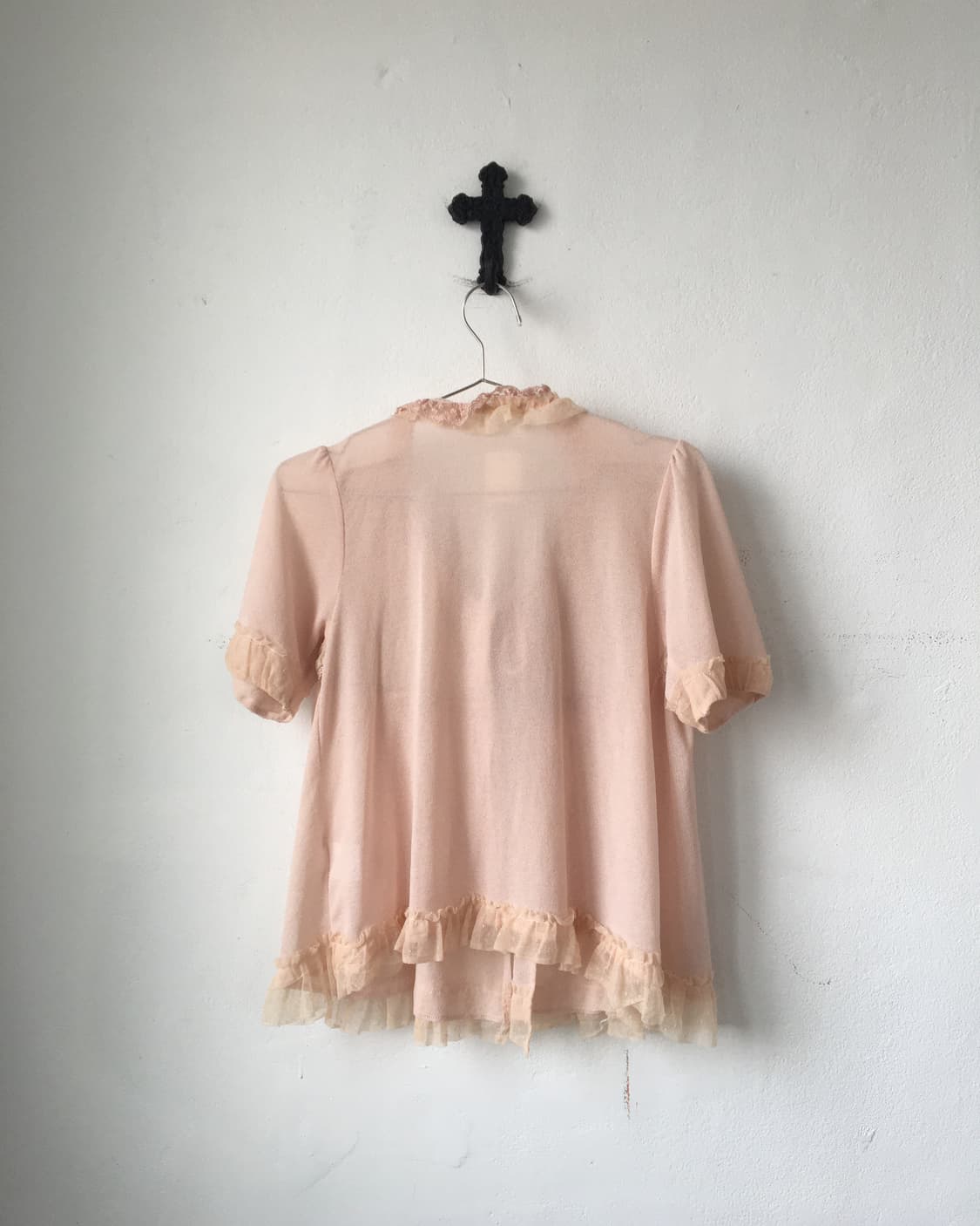 Axes femme lace trimming cardigan 상품이미지3