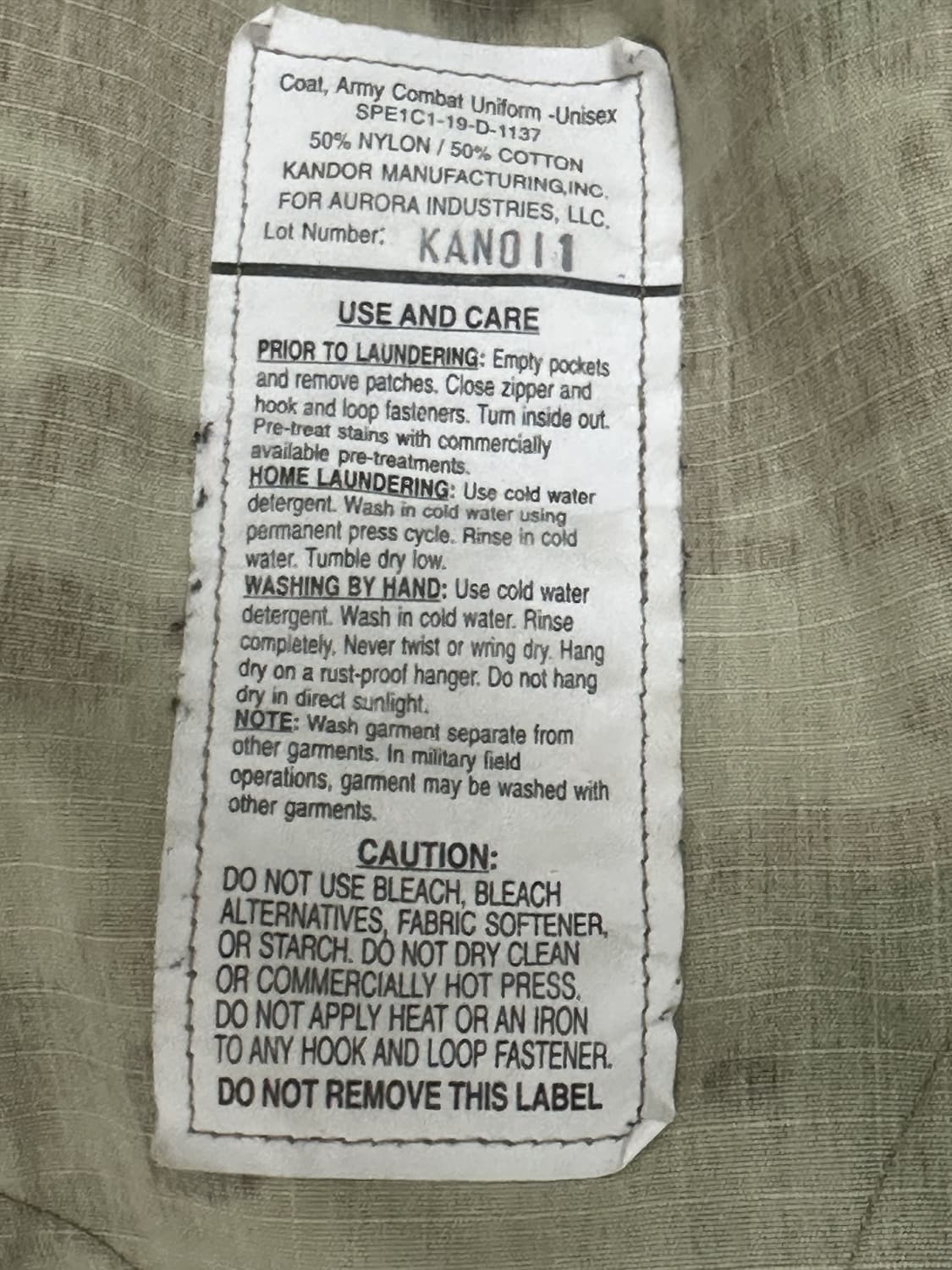 미군 OCP 멀티캠 전투복 상의 (M/R) (L) 상품이미지8