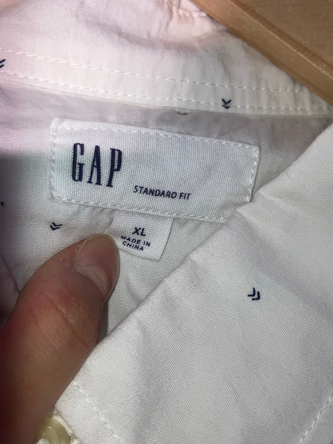 GAP 코튼 화이트 옥스포드 셔츠 XL 상품이미지6