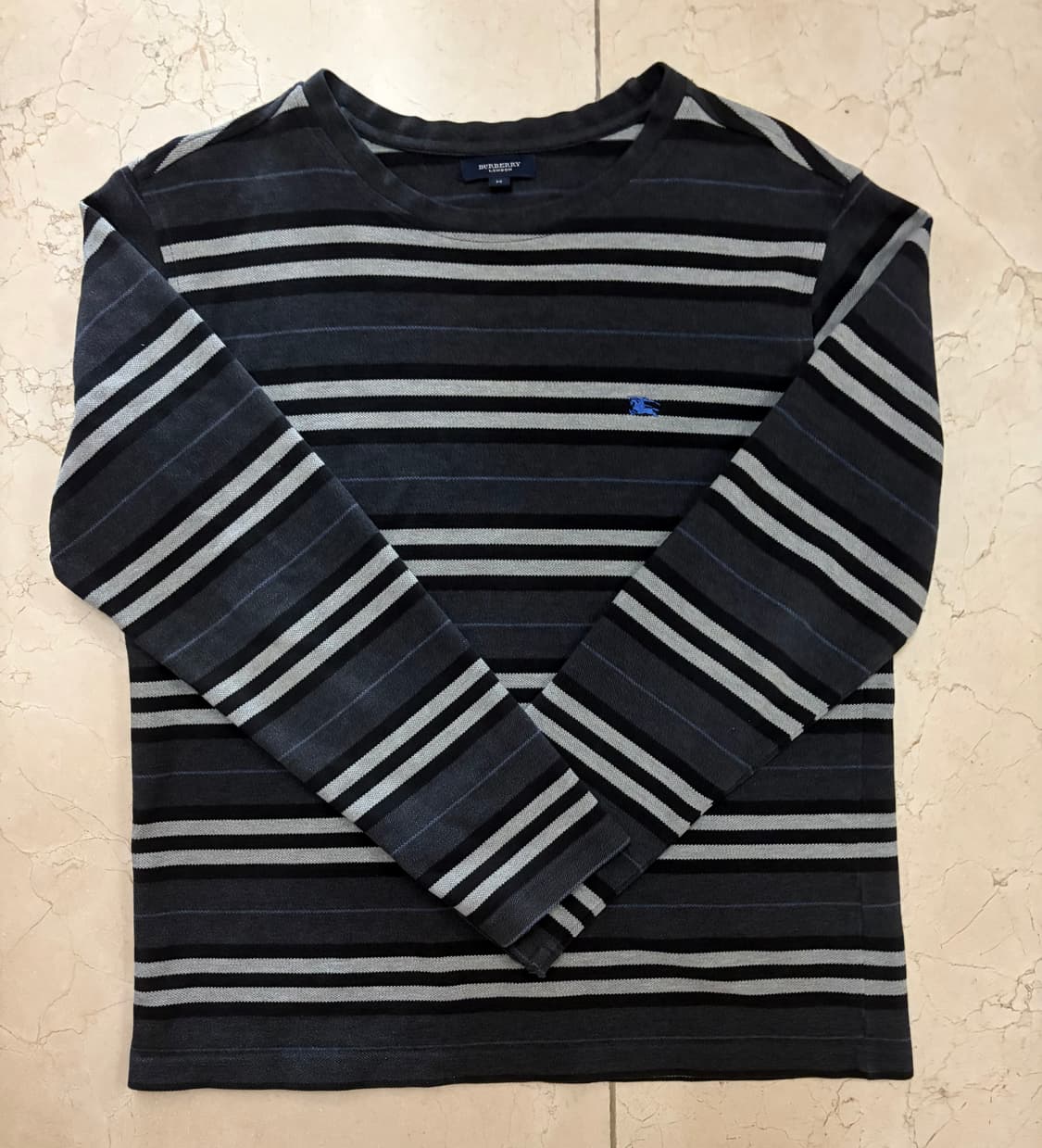 90s Burberry 스트라이프 롱 슬리브 티셔츠 상품이미지1