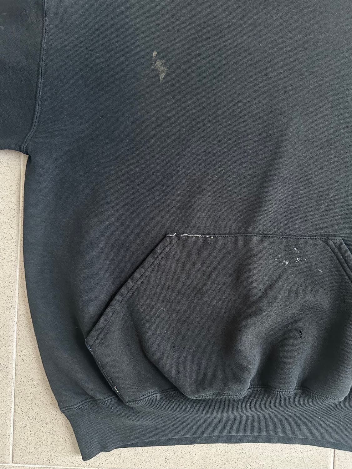90s 빈티지 러셀 후드 블랙 XL 상품이미지5