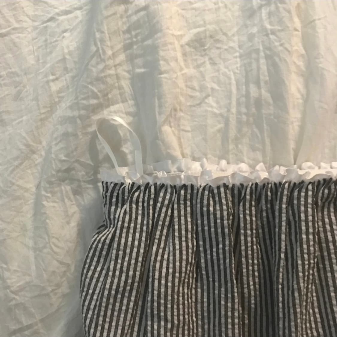 Thus 스트라이프 레이스 롱 스커트 상품이미지2