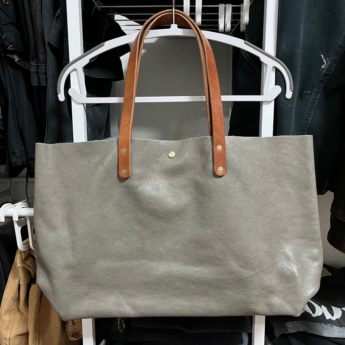 Japanese Leather Handmade Tote Bag 상품이미지2