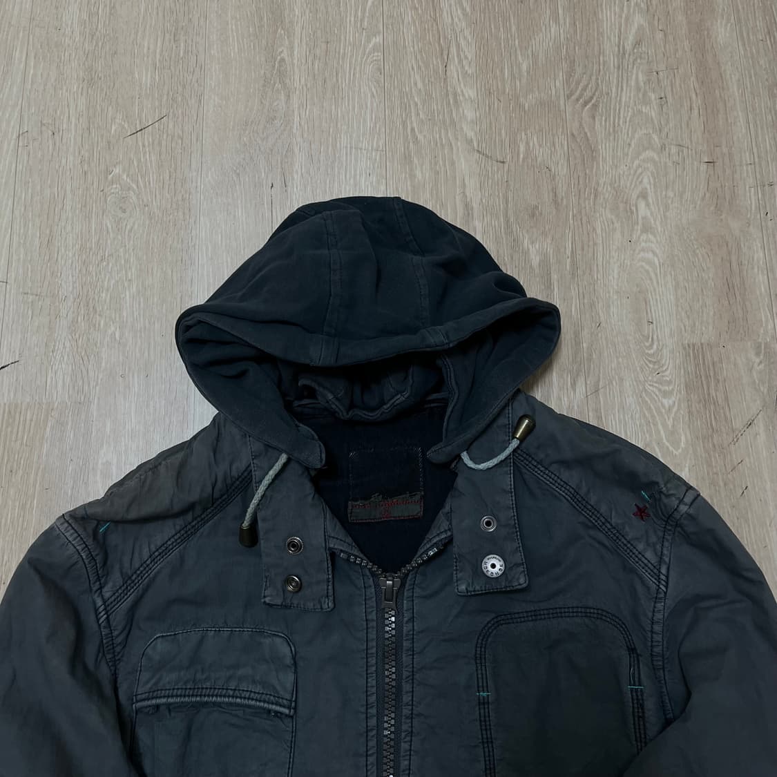 빈티지 포켓 야상 후드자켓 M(95) 상품이미지4