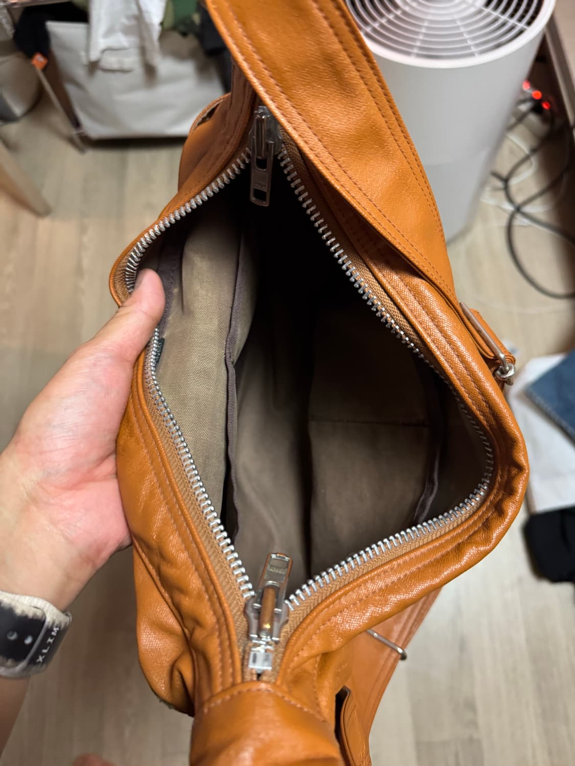 포터 프리스타일 숄더백 카멜 상품이미지4