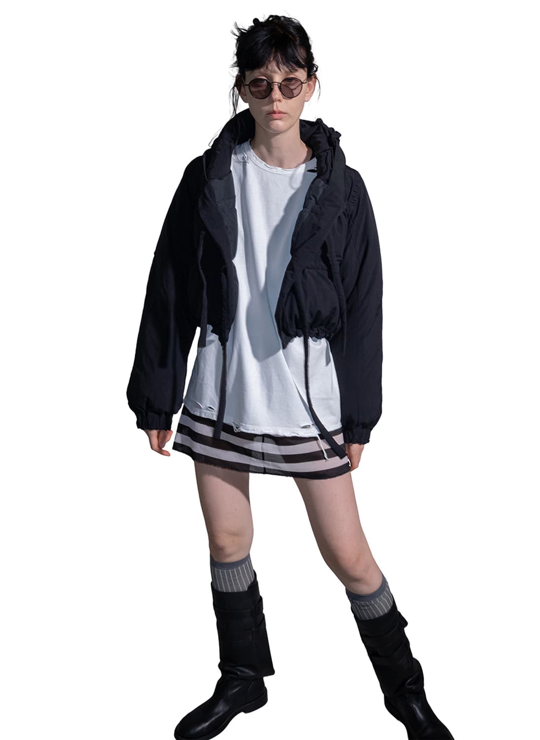 퍼버즈 25fw 스트링 멀티 크롭 다운패딩 상품이미지3