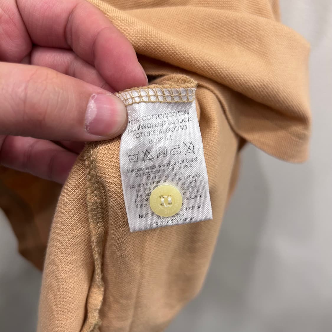 버버리 빈티지 자수로고 반팔 카라티 상품이미지5