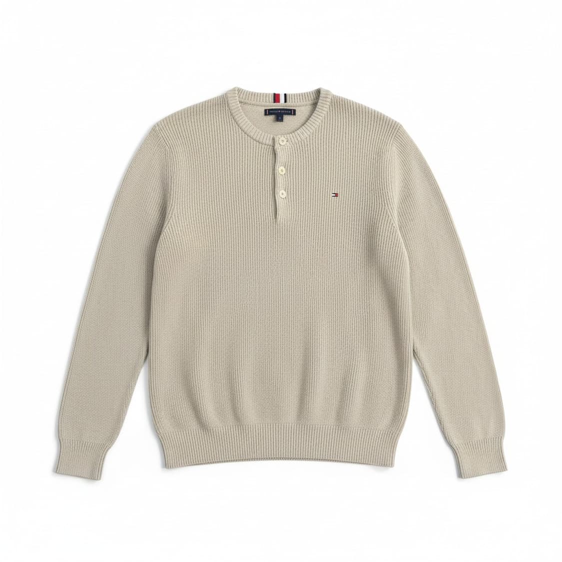 타미힐피거 헨리넥 니트 베이지 상품이미지1