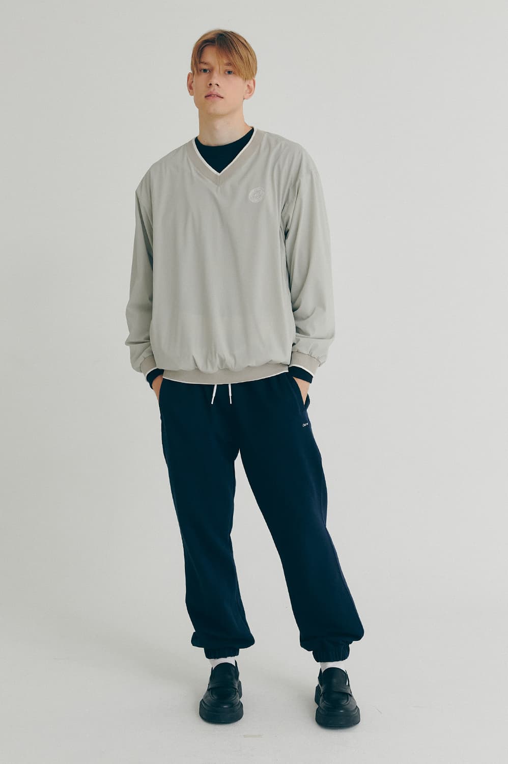clove클로브 V넥 풀오버 베이지 상품이미지6