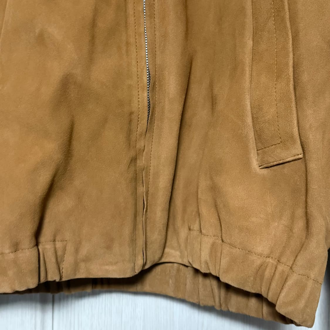 [4] 오라리 램 스웨이드 블루종 새상품 상품이미지3