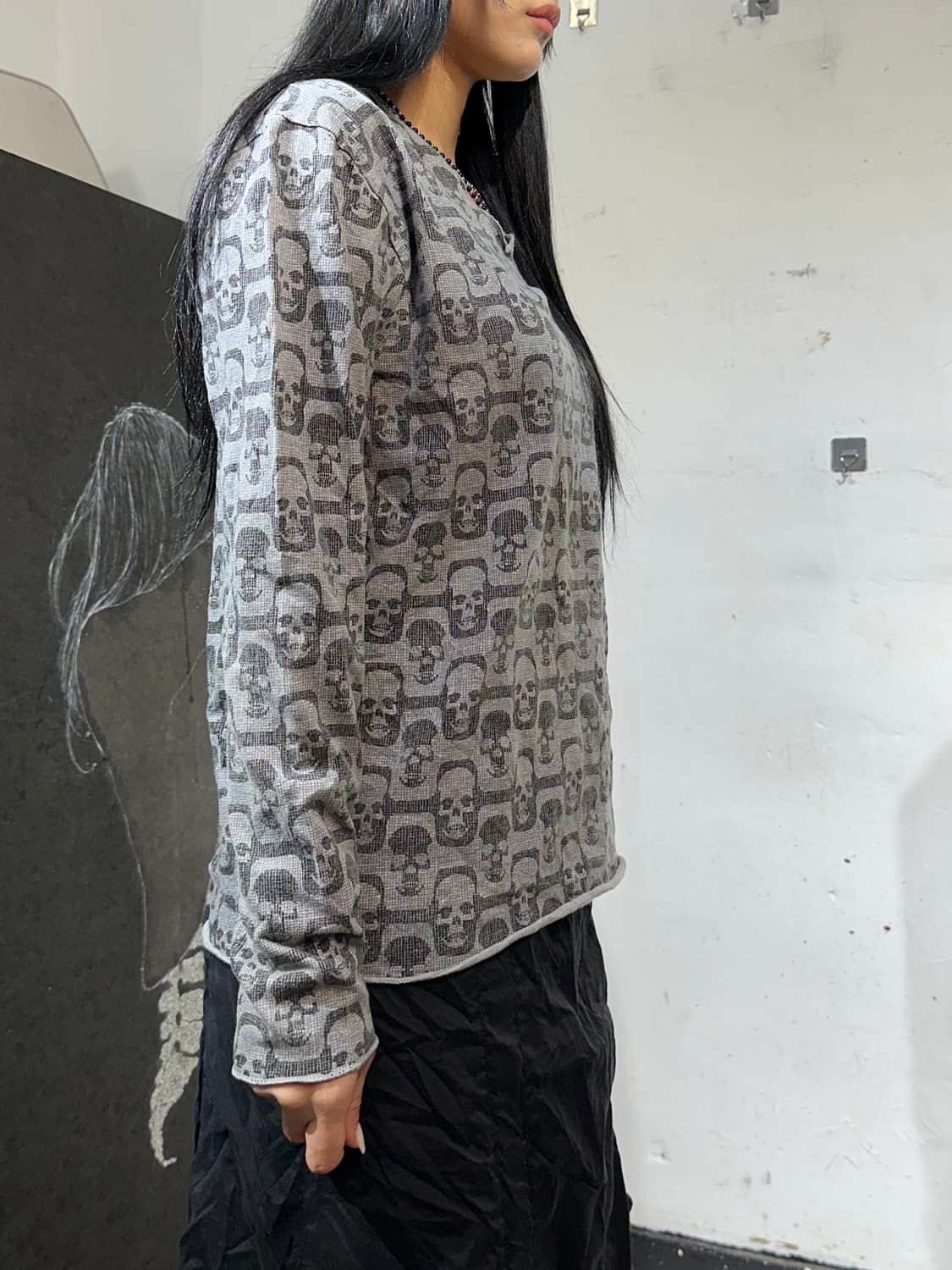 루시안 펠라 피넷 아카이브 해골 패턴 슬리브 XL 상품이미지5