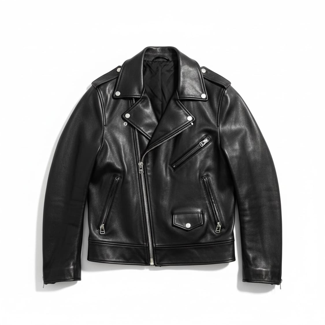 블랙 양가죽 라이더 자켓 110 상품이미지1
