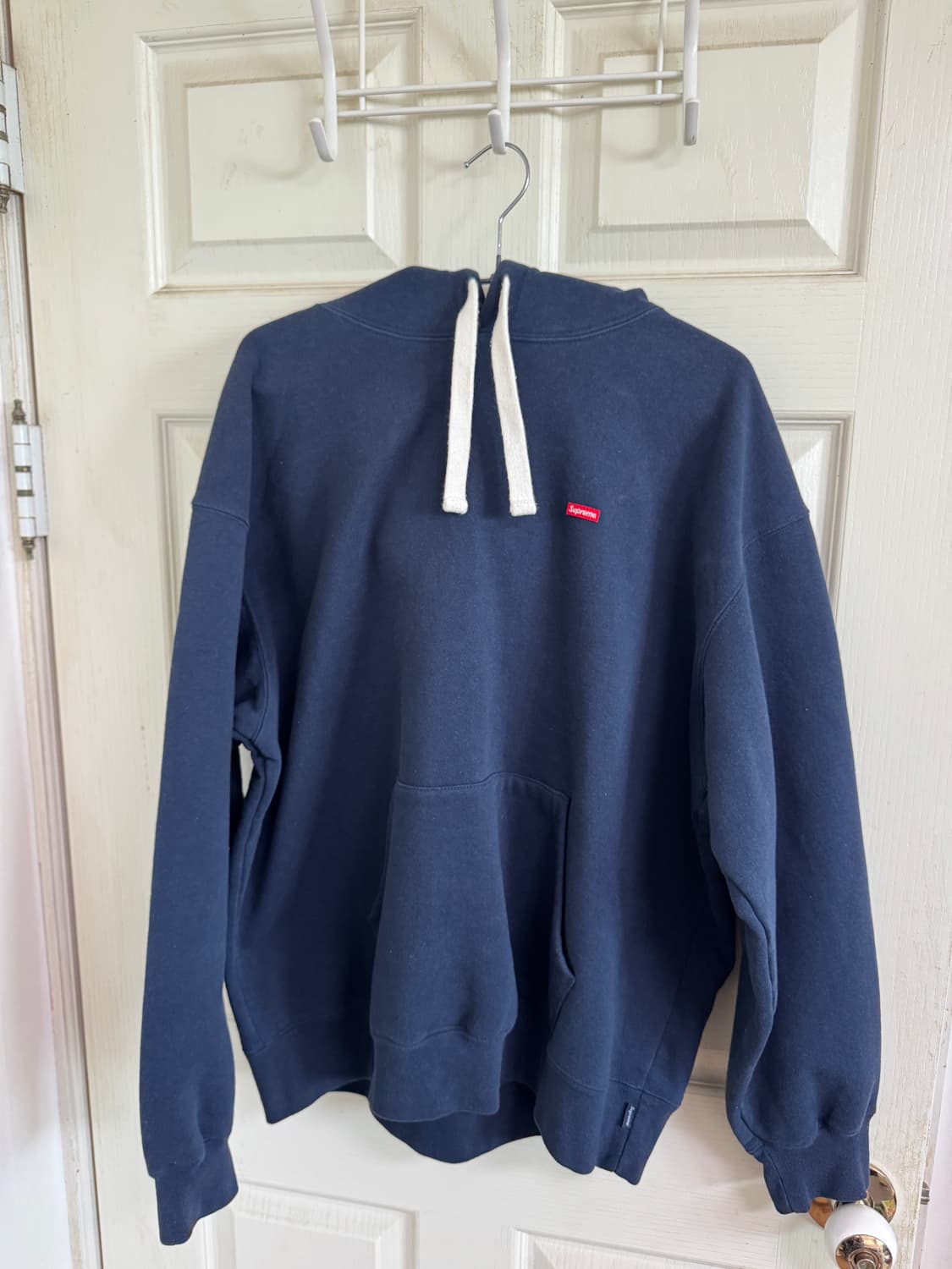 슈프림 스몰박스 후드티 네이비 L사이즈 상품이미지1