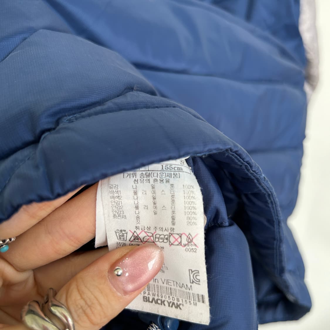 블랙야크 키즈 거위털 경량패딩 155 상품이미지4