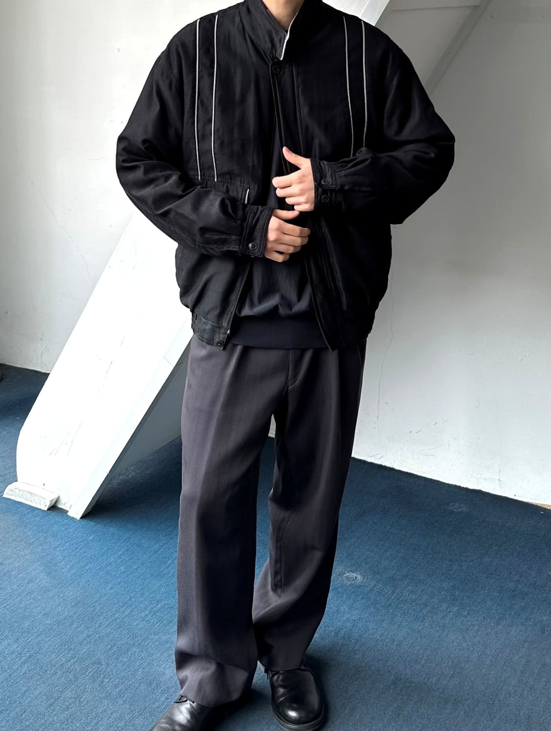 Soft fabric design blouson jacket 상품이미지9