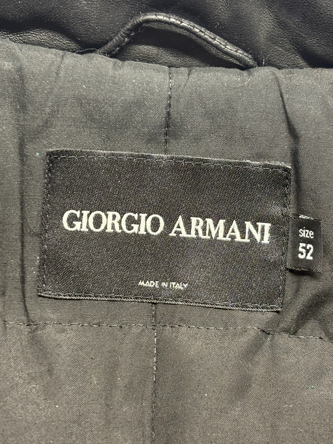 조르지오 알마니 01aw 사파리 레더 자켓 상품이미지5