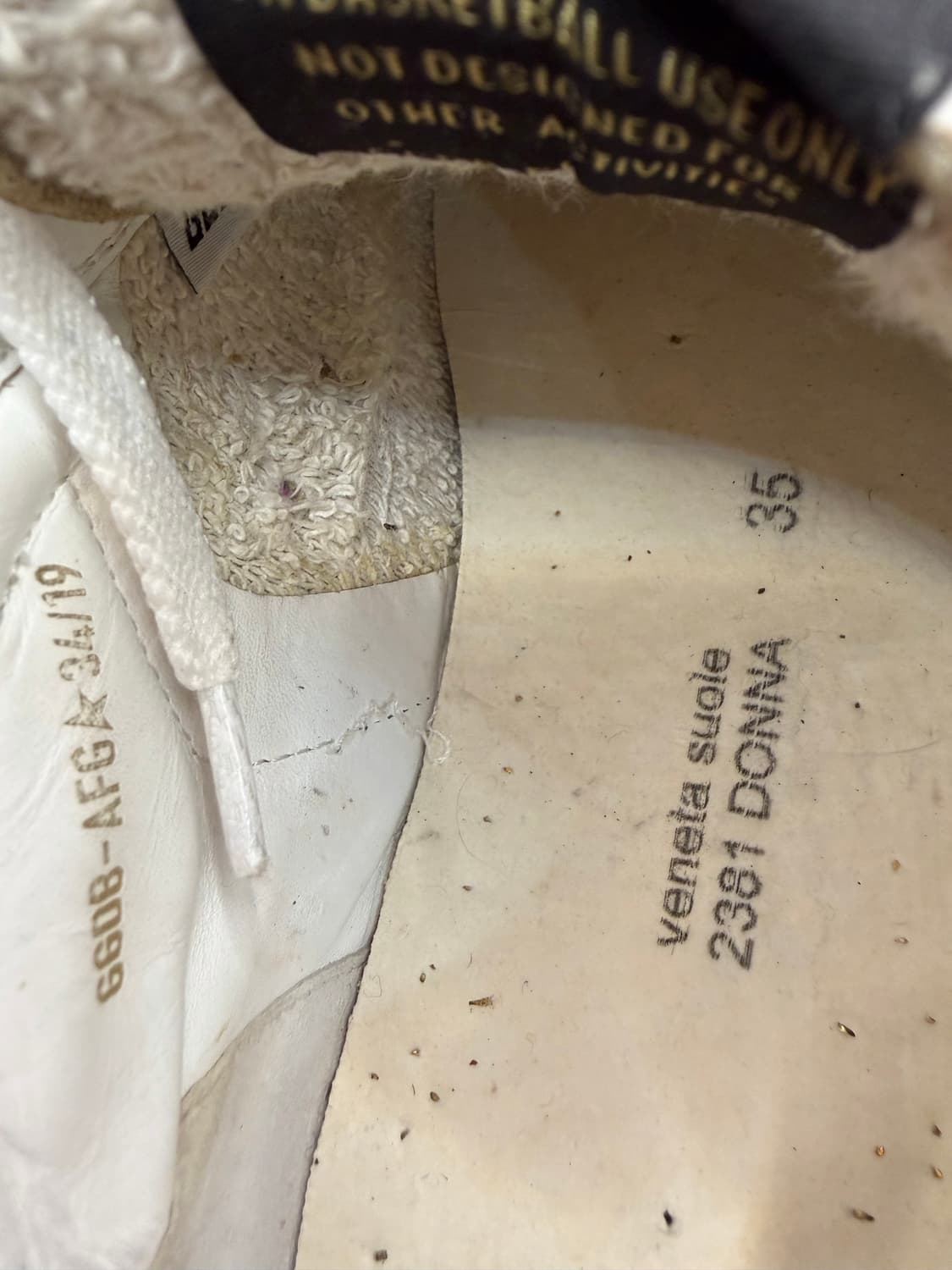 골든구스 스타단 실버/골드 믹스 스니커즈 35사이즈 상품이미지7