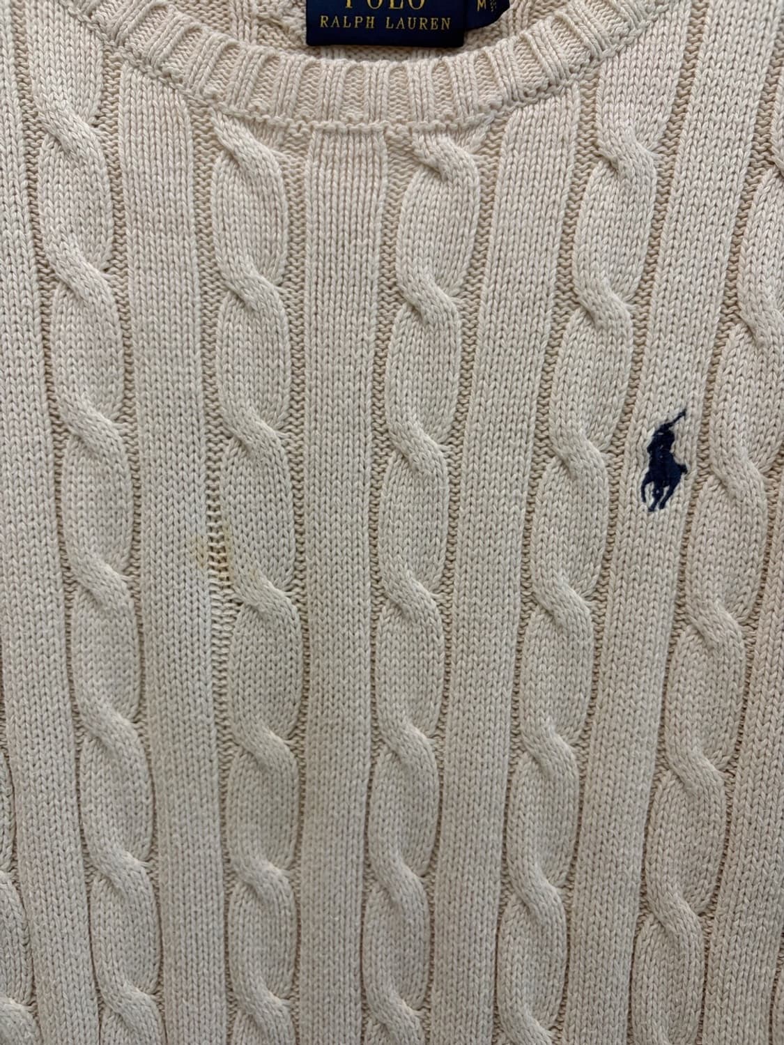 폴로 우먼스 케이블니트 (M) 상품이미지4