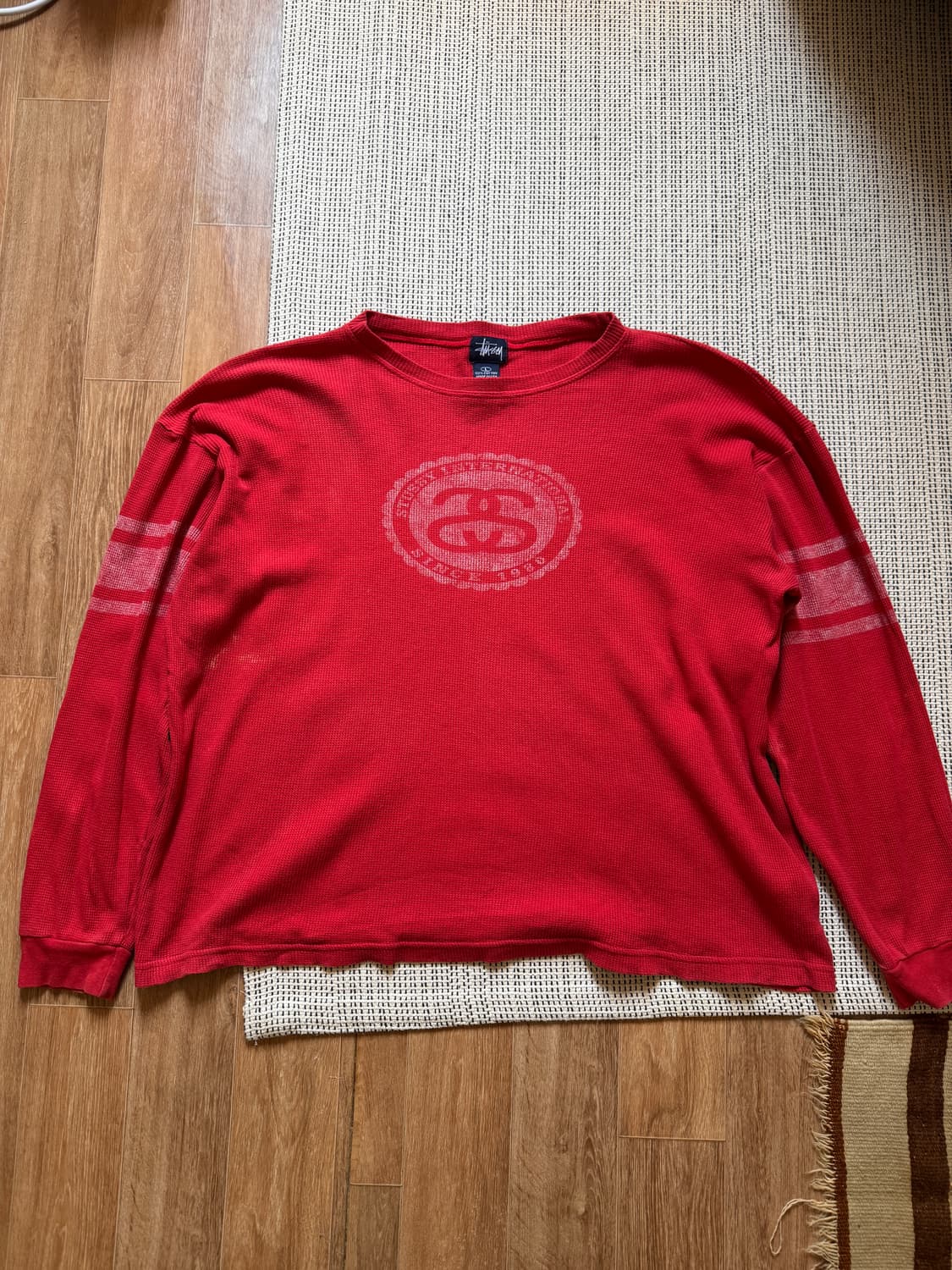 90s USA 스투시 써멀 롱슬리브 상품이미지1