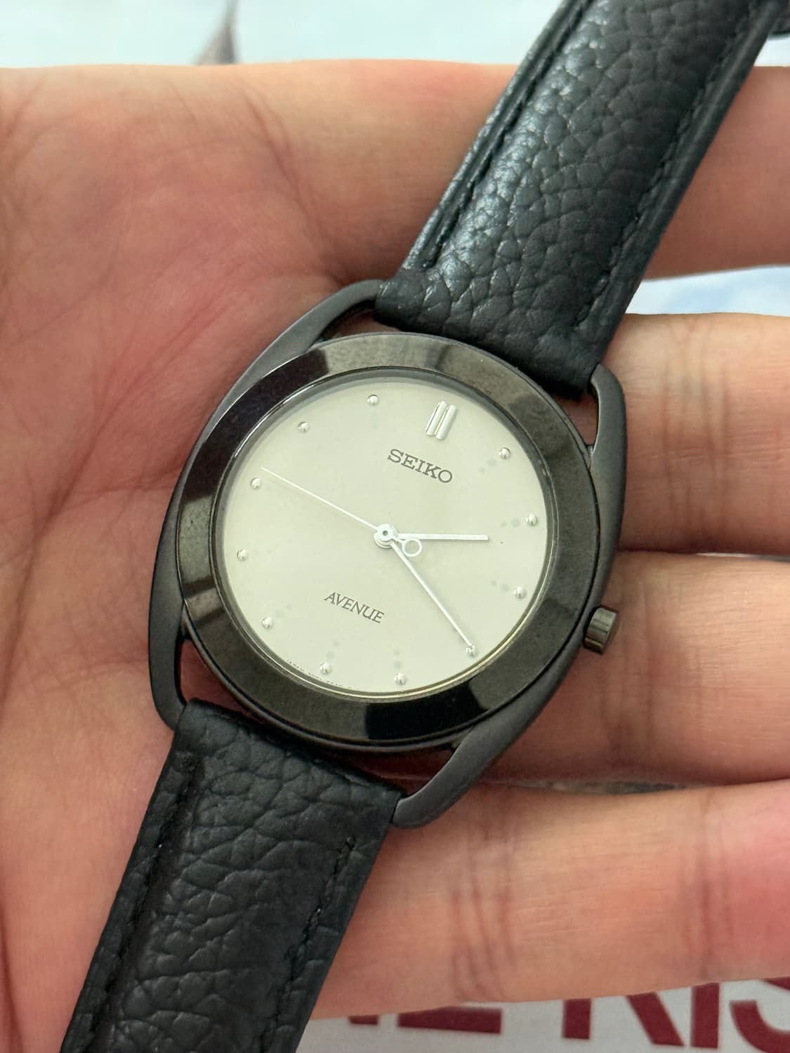Seiko 세이코 쿼츠 에비뉴 1993 블랙 상품이미지3