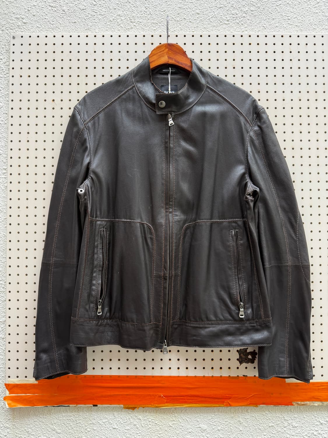 HUGO BOSS GOATSKIN LEATHER 휴고보스 염소가죽자켓 상품이미지1