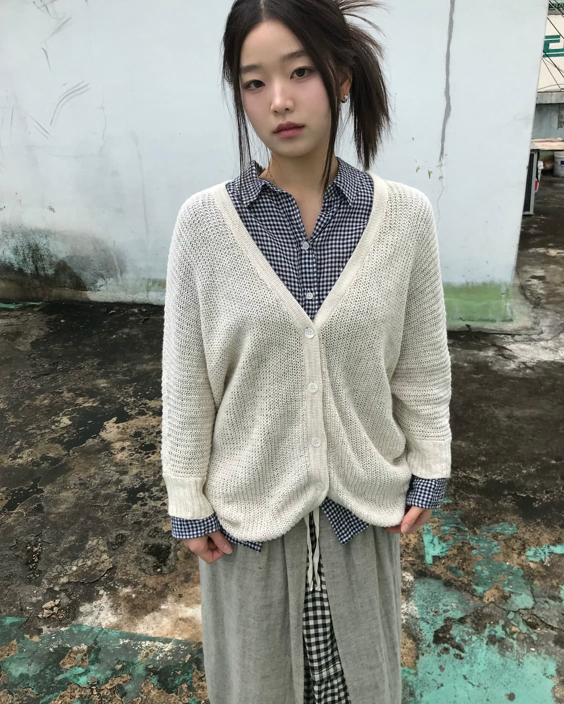 블랙 체크 셔츠  상품이미지5