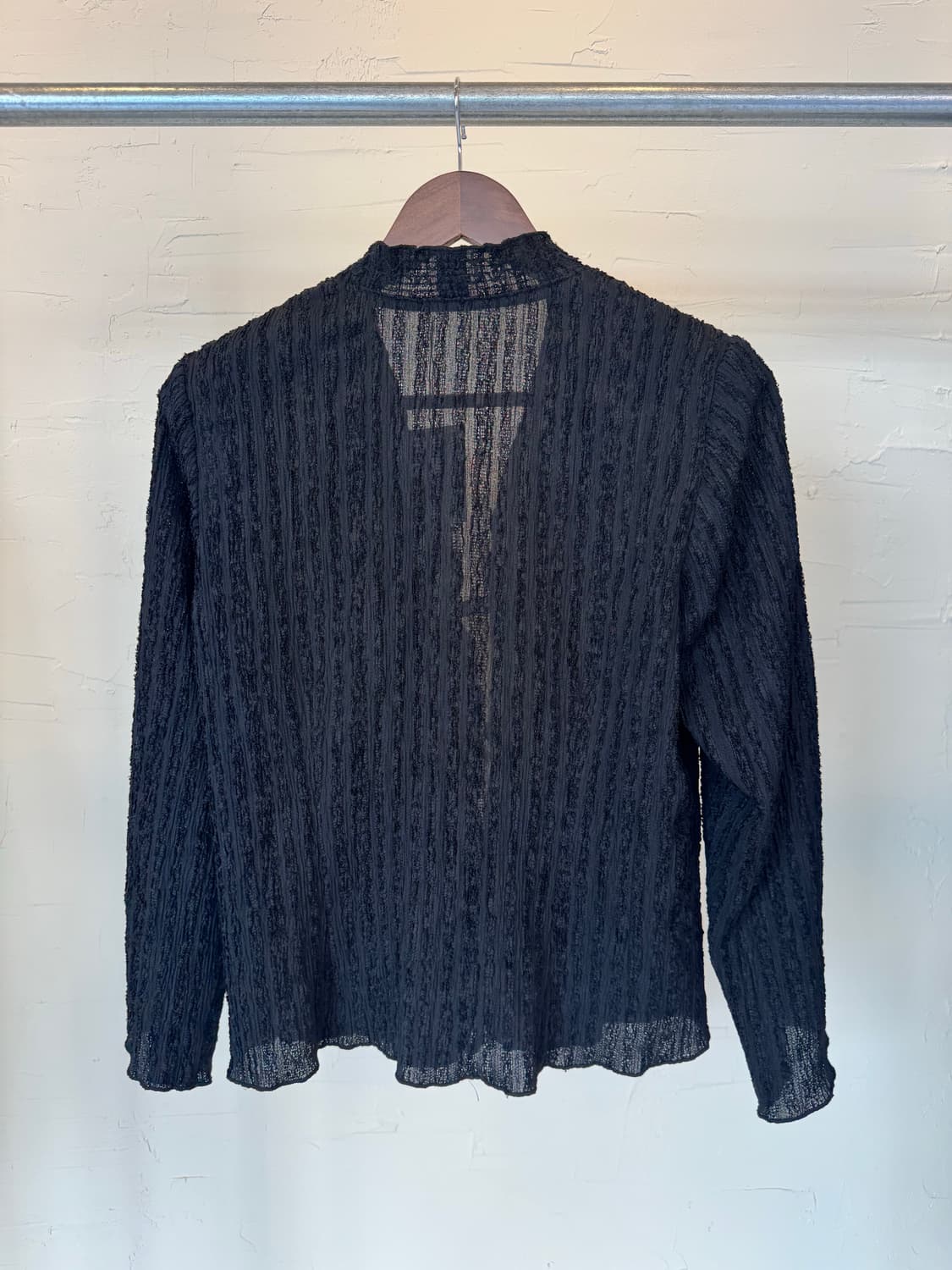 jpn vtg 블랙 셔링 자켓 상품이미지2