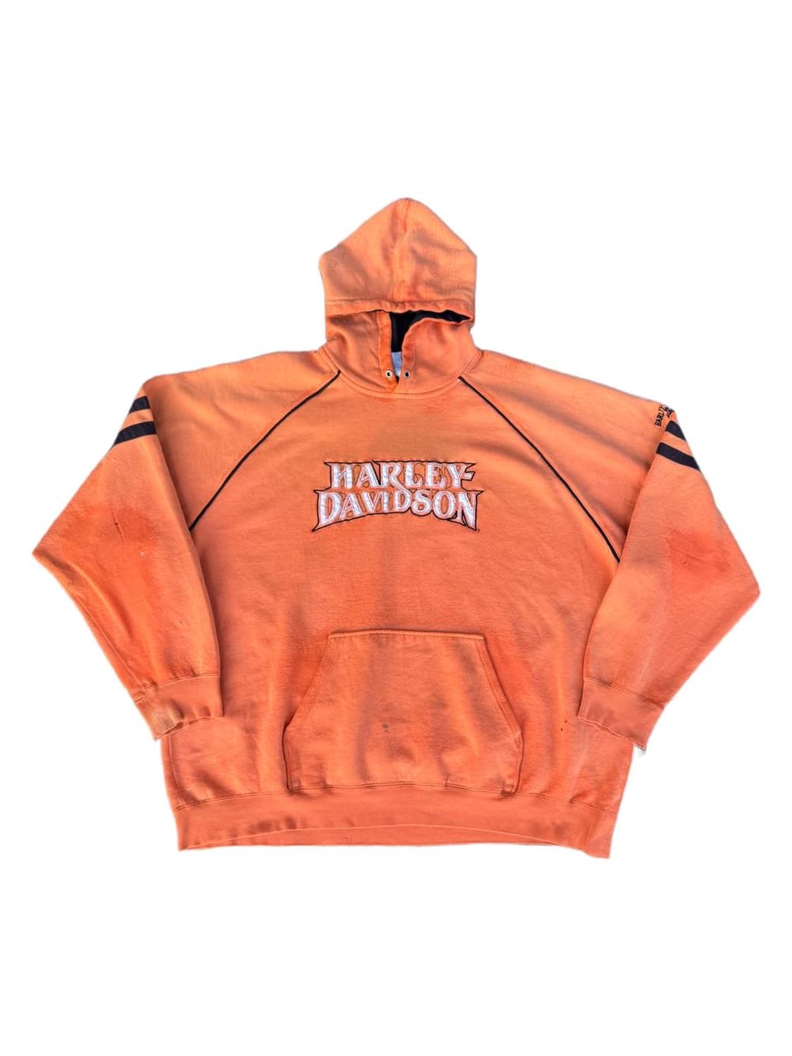 Harley Davidson spell out damage hoodie 상품이미지1