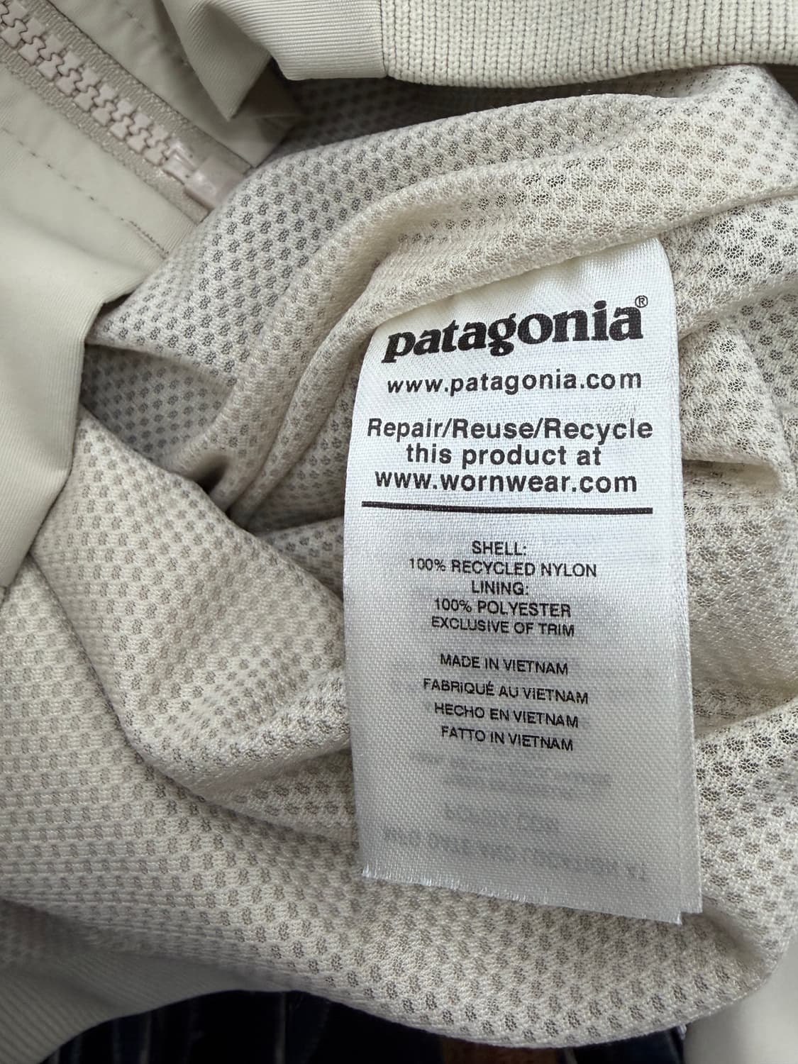 파타고니아 아이보리 쉘 자켓 상품이미지7