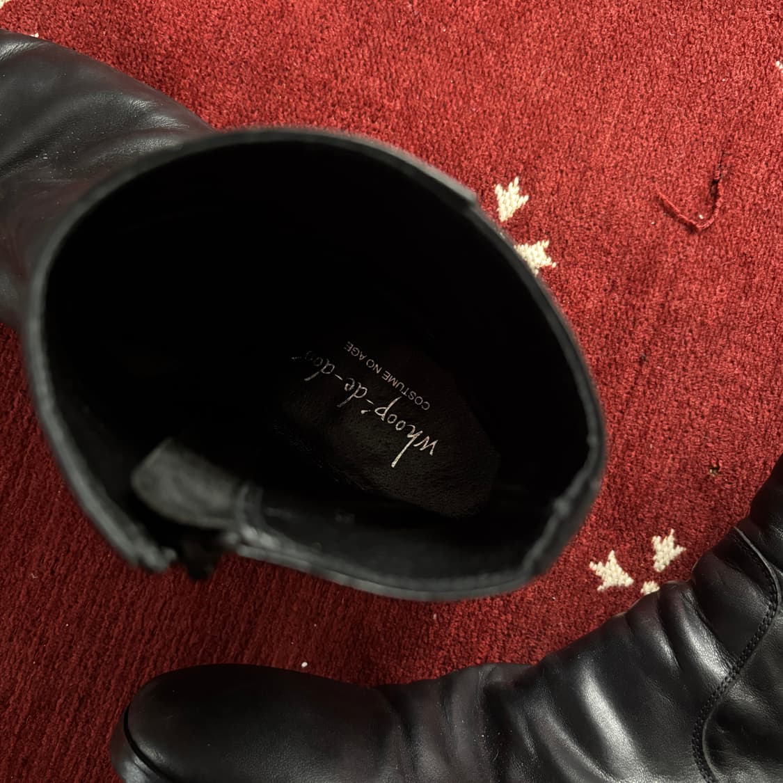 whoop de doo 훕데두 주름가공 사이드집 부츠 상품이미지4