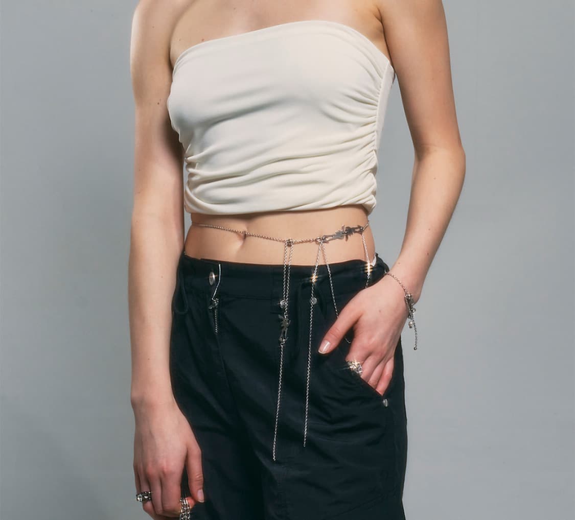 Sentiments 센티멍 No.349 Chain Belt Silver 상품이미지3