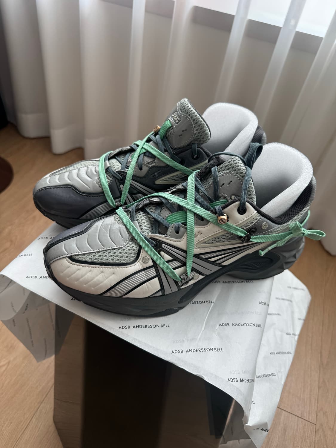 [280] 아식스 x 앤더슨벨 젤-소노마 15-50 그레이 그린 - 촬영 상품이미지8