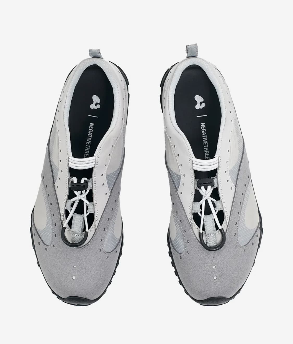 [230] 허그유어스킨 하프톤 스트링 스니커즈 라벤더 그레이 상품이미지3