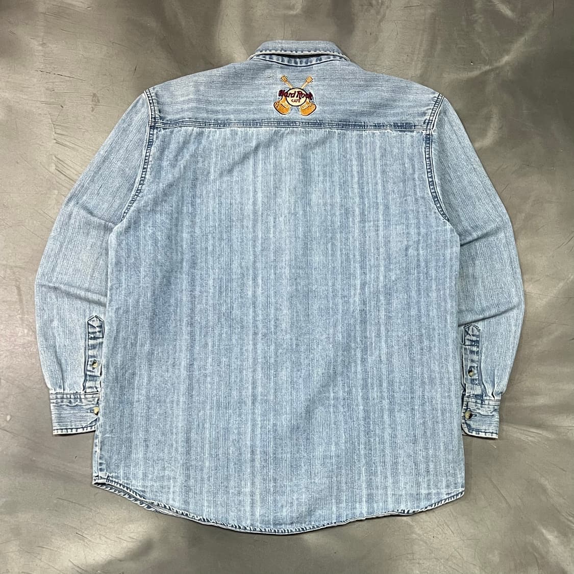  하드락카페 자수 데님 셔츠 y15809 상품이미지2