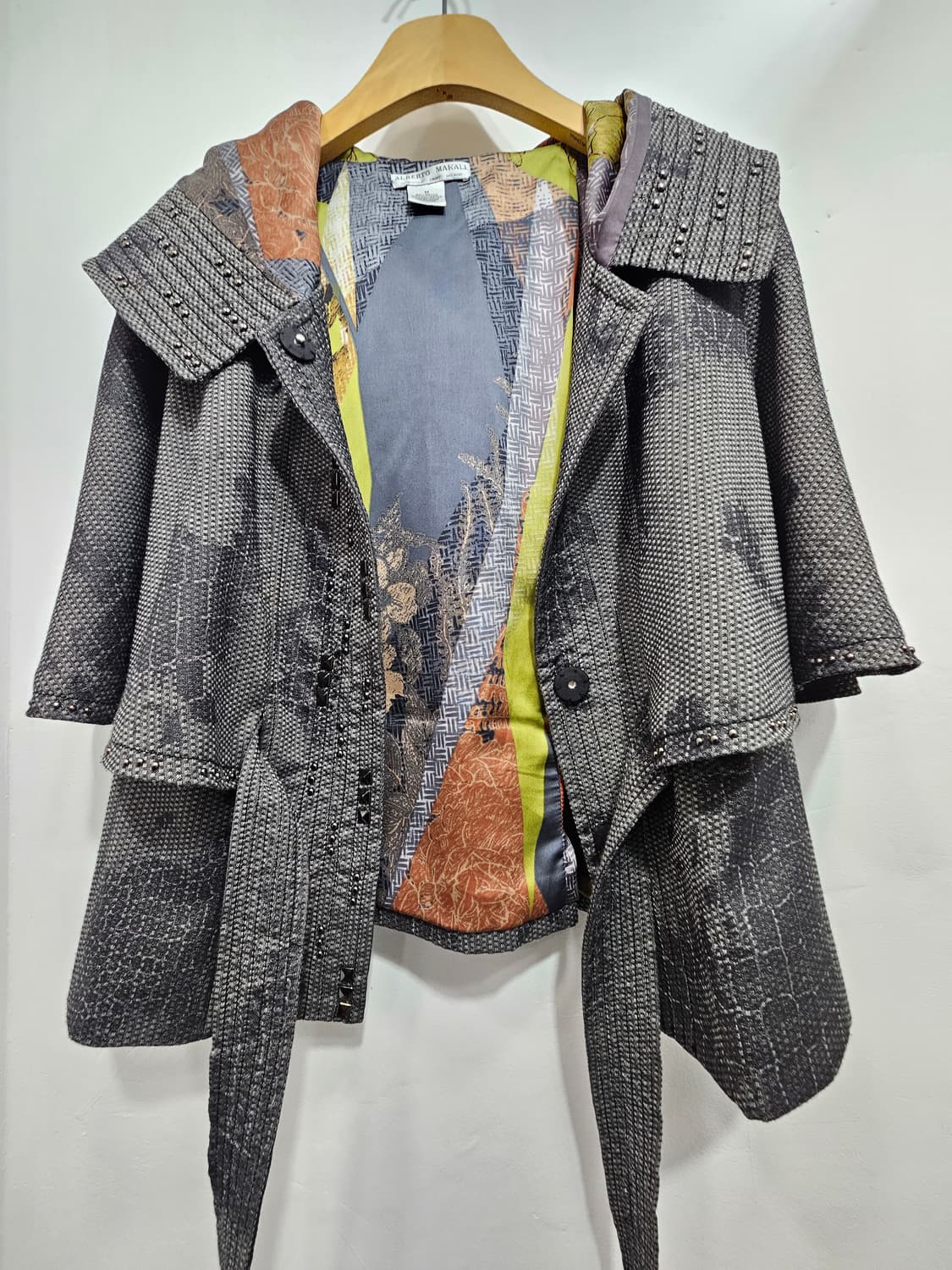 알베르토 마칼리(Alberto Makali) 디자이너 망토 자켓 상품이미지4