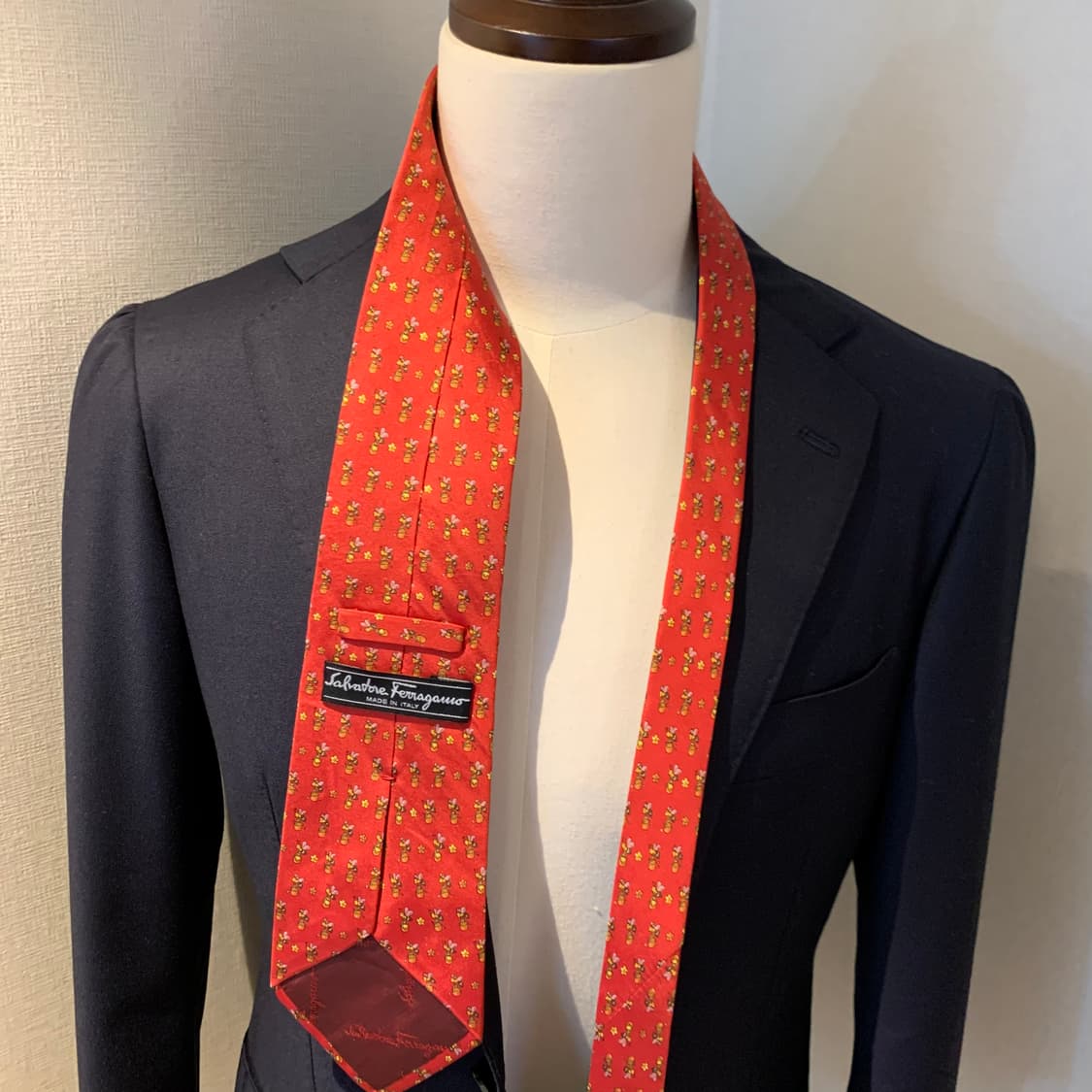 살바토레 페레가모 명품 이태리 100실크 결혼식넥타이 최상급 상품이미지2