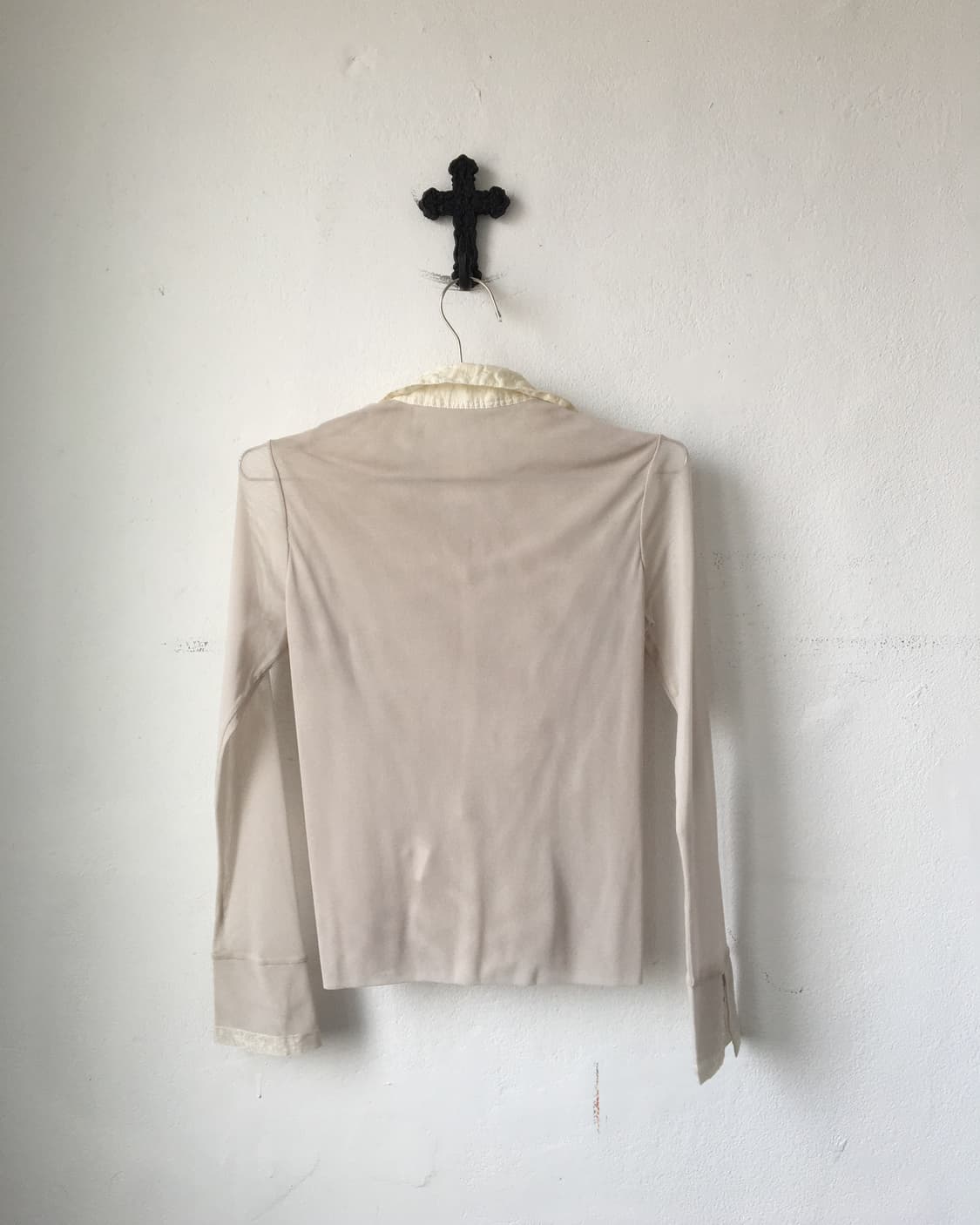 Beads trimming shirt 상품이미지3