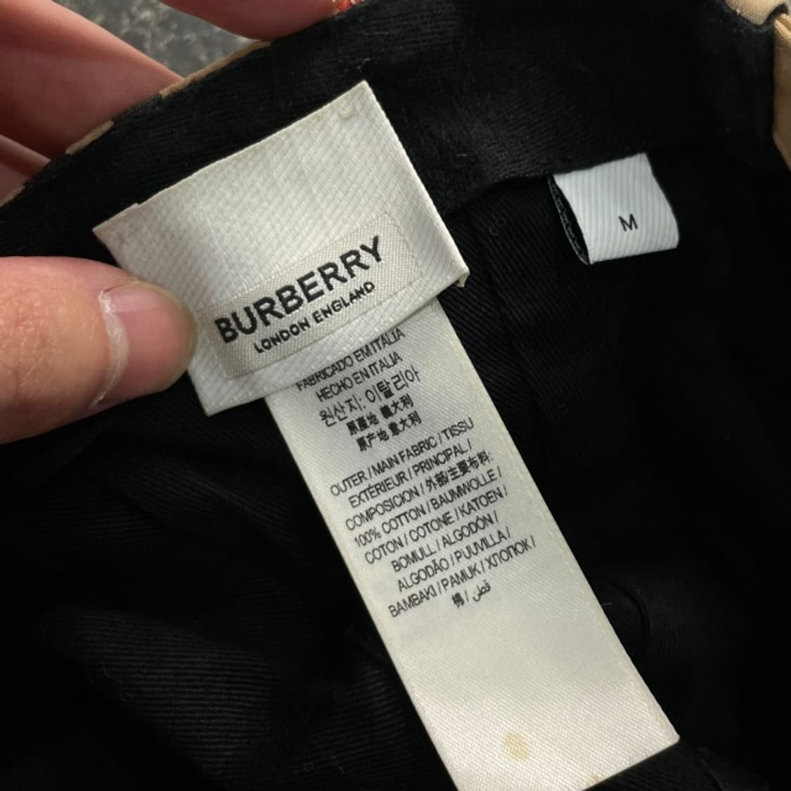 버버리 모노그램 모티프 TB로고 볼캡  상품이미지3